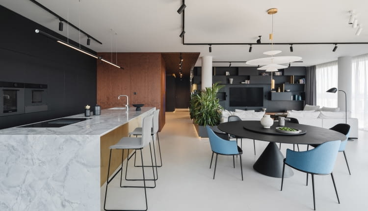 Apartament na warszawskim Powiślu projektu KANDO ARCHITECTS