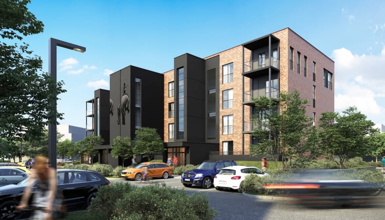 Osiedle Loft Rzeszów. Projekt: MWM Architekci.