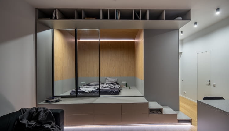 Łóżko na podeście - inspiracje