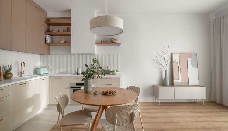 Mieszkanie pokazowe 7. Dzielnicy Olimpijskiej VFM Real Estate – projekt pracowni Decoroom