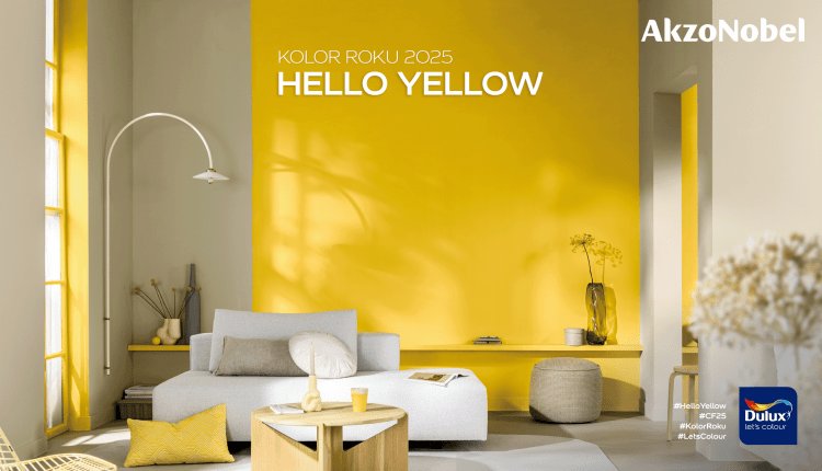 Kolor Roku 2025 AkzoNobel - Hello Yellow
