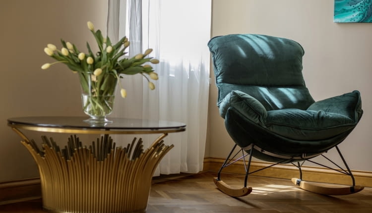 Fotel Berco i stolik Vaza