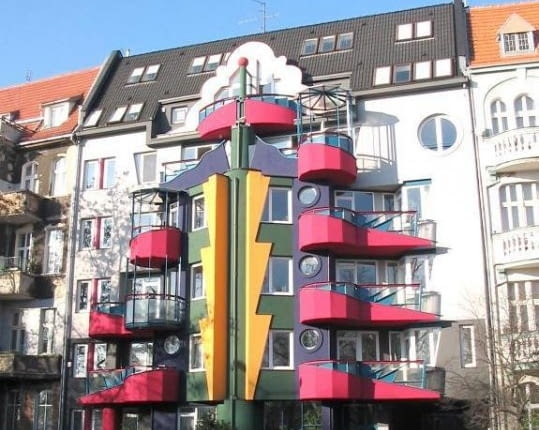 Kamienica na Wybrzeżu Wyspiańskiego 36, Wrocław, proj. Wojciech Jarząbek, 1996