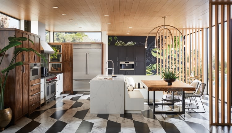 Mid-Century Botanical - trend w aranżacji kuchni