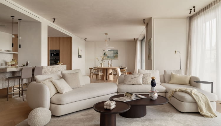 Aranżacja apartamentu z widokiem na Wawel