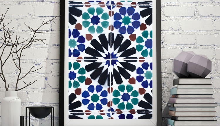 plakaty, azulejos, kolorowe płytki