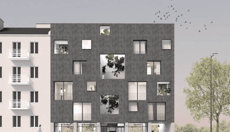 Drewniany dom F25 na warszawskiej Pradze. Proj. MFRMGR Architekci