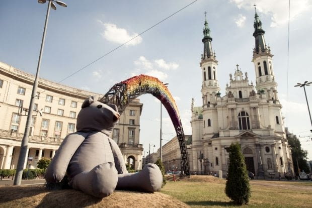 Przytulanka, miś w Warszawie