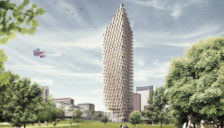 Drewniany Drapacz Chmur, źródło: C. F. Moller