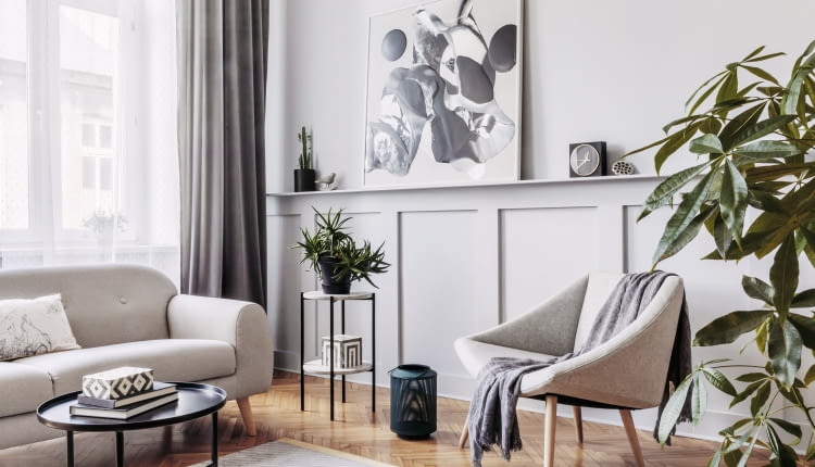 Biało-szare wnętrza: elegancja w prostocie