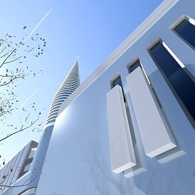 Ośrodek Kultury Muzułmańskiej zaprojektowała pracownia KAPS Architekci.