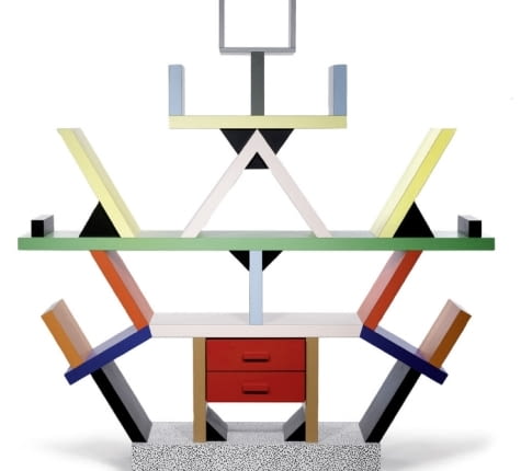 Regał Carlton, 1981, proj. Ettore Sottsass, producent: Memphis