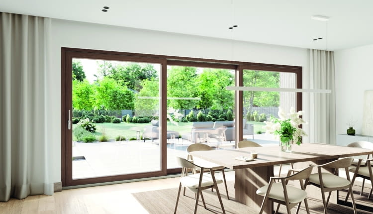 Drzwi podnoszono-przesuwne do domów  nowych i modernizowanych