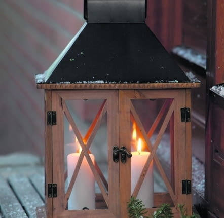 Ozdoby i dekoracje świąteczne na Boże Narodzenie. Latarenka DINUVA