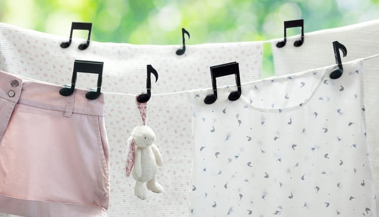 Grające klamry do prania