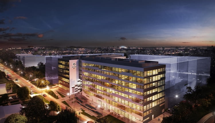 Nowy miasteczko biurowe PIN Park we Wrocławiu, projekt: AP Szczepaniak Budowa pierwszego z biurowców rozpocznie się na przełomie II i III kwartału 2017 roku