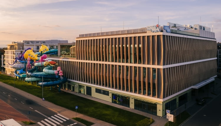 Aquapark w Międzyzdrojach. Proj. Ako Architekci Roger Kostarczyk