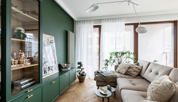 Domowa przystań - aranżacja mieszkania projektu Huragan Studio