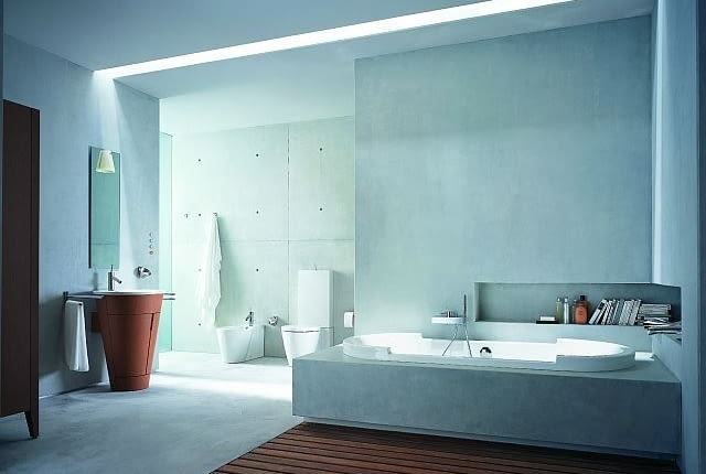 Betonowa podłoga w łazience