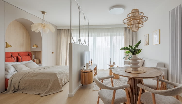 40-metrowe mieszkanie w sercu Wrocławia - projekt pracowni Decoroom