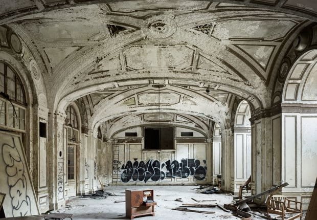 Detroit, zrujnowane Detroit, ruiny Detroit