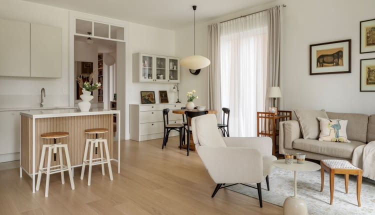 Nowoczesność i tradycja - aranżacja mieszkania w Warszawie