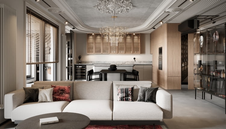 Nowoczesny apartament w Krakowie - projekt Mango Investments