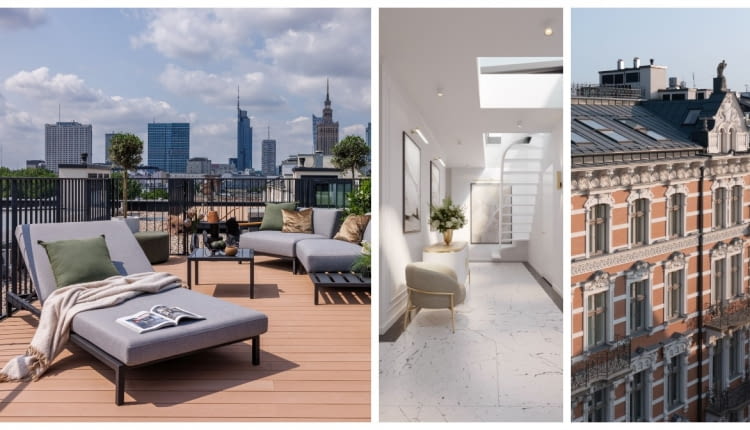 Foksal 13/15: penthouse z widokiem na centrum Warszawy
