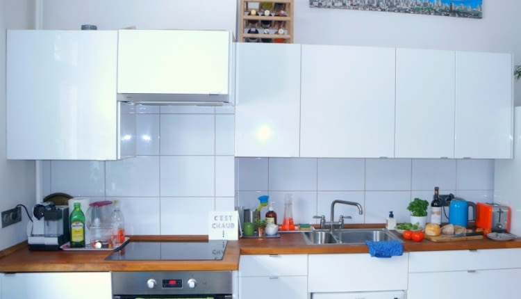 Kuchnia w warszawski mieszkaniu Kasi i Tomka