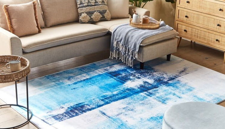 Dywan 160 x 230 cm niebieski TRABZON