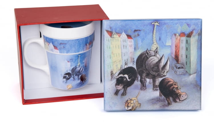 <B> Nasze stylistki wcieliły się w rolę św. Mikołaja i wyszukały w sklepach przedmioty w różnych przedziałach cenowych. Mamy nadzieję, że wśród tych propozycji znajdziecie coś dla bliskich wam osób i... dla domu. </B><BR /> PREZENTY: Kubek Miasto Nosorożec, w opakowaniu prezentowym, cena: 29,99 zł, empik.com