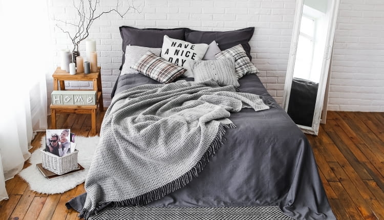 styl skandynawski sypialnia