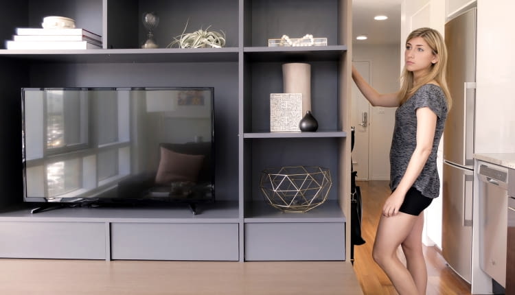 Meblościanka Ori: strefa RTV