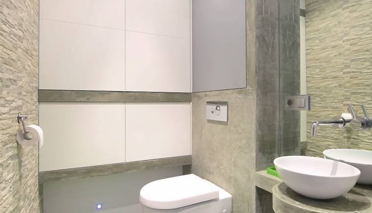 łazienka, ściany w łazience, aranżacja łazienki
