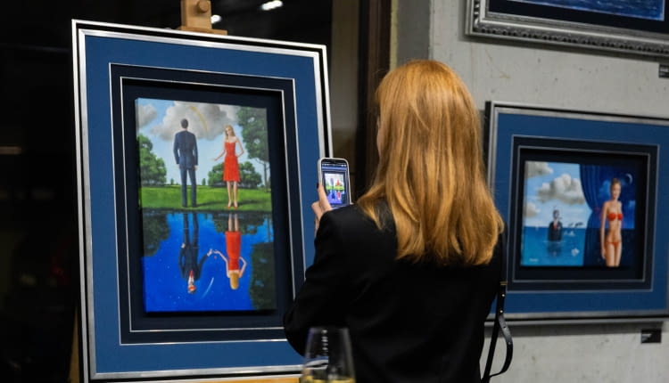 Wernisaż wystawy "Desire" Rafała Olbińskiego w Krakowie