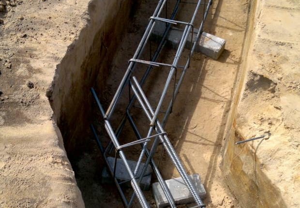 budowa domu, fundamenty, zbrojenie