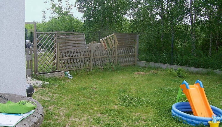 Tak było - ogród przed zmianami.