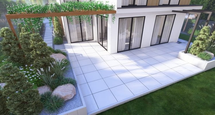 Taras, ścieżki, podjazd – dlaczego warto skorzystać z usługi projektowej?