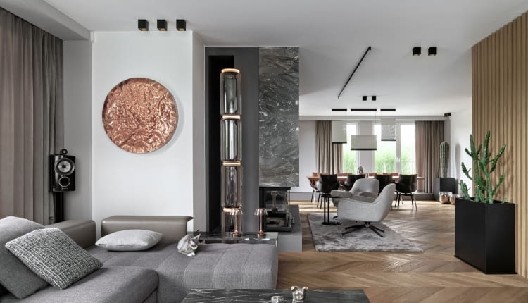 Aranżacja apartamentu w Krakowie projektu BAJERSOKÓŁ