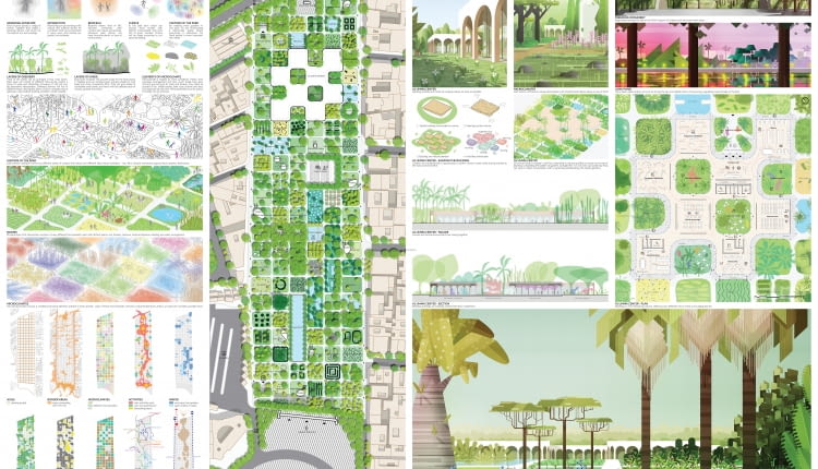 Koncepcja rewitalizacji parku Al-Umma w Bagdadzie. Proj. Marcin Kitala