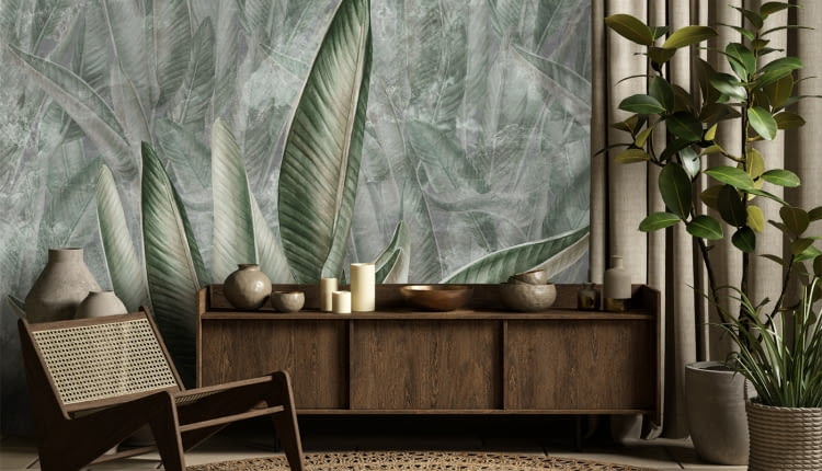 Tapeta Jungle Leafs Warm
