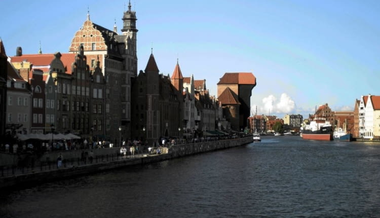 Gdańsk - widok na Motławę