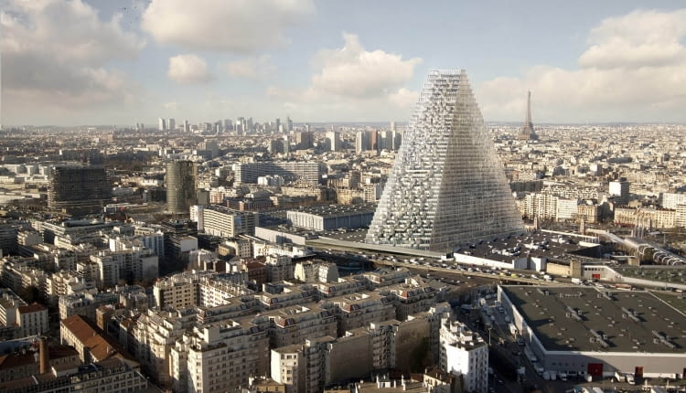 The Tour Triangle w Paryżu. Proj. Herzog & de Meuron