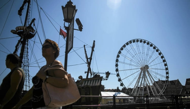 22.07.2014 Gdansk . Kolo , diabelski mlyn w Gdansku . fot. Lukasz Glowala / Agencja Gazeta