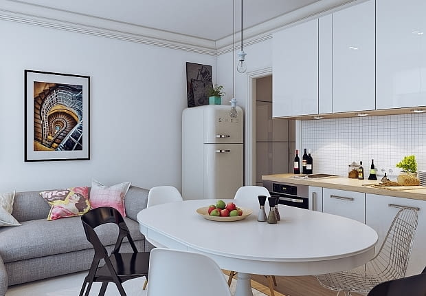 mieszkanie w skandynawskim stylu, małe mieszkanie, jak urządzić małe mieszkanie, 5