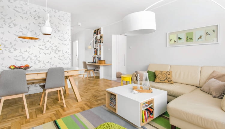 salon z jadalnią, pokój dzienny