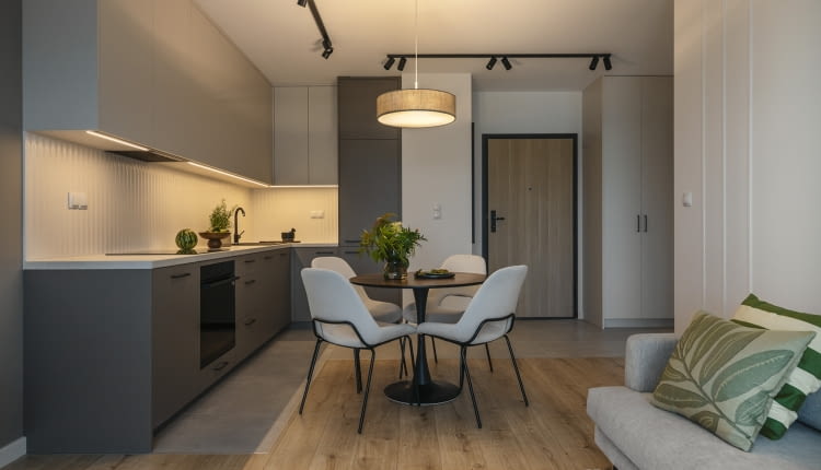 Mieszkanie pokazowe na warszawskiej Białołęce - projekt Decoroom