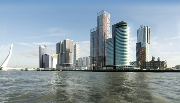 waterfront, rotterdam, port,