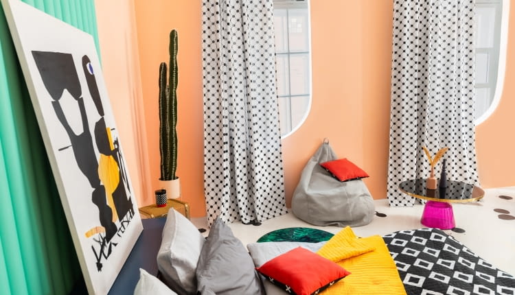 Kolor Peach Fuzz w aranżacji wnętrz