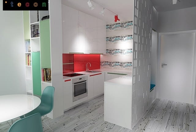 salon, kawalerka, aneks kuchenny